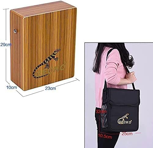 トラベル カホン 軽量 ギター弦内蔵 豊かな響き エンジニアードゼブラウッド製 Amazon | 軽量なトラベルカホン、ギター弦内蔵、豊かな響き (9.4